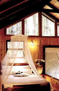 The Magnolia Honeymoon Chalet interior
